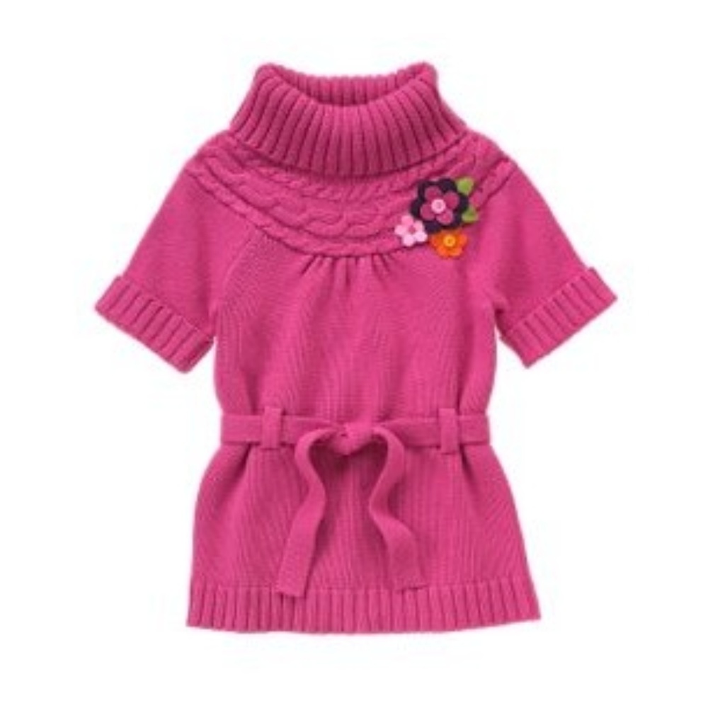 Gymboree All About Buttons Magenta Sweater M 7 8